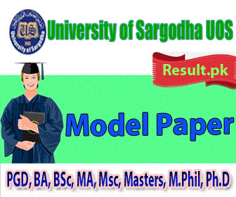 uos Model Paper 2024 class PGD, BA, BSc, B.Com, MA, Msc, Masters, M.Phil, Ph.D